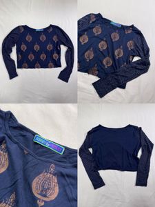 Set of 4 Trendy Crop Tops