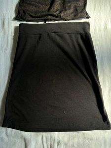 vintage black skirt