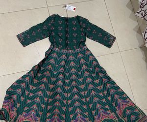 Elegant Green Printed Kurta