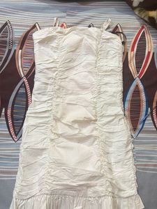 Chic Ruched Strapless Dress