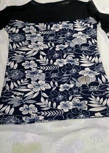 Floral Print 3/4 Sleeve Top