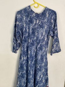 Blue Printed Kurta
