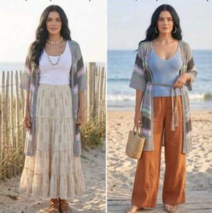 Boho Zigzag Knit Cardigan