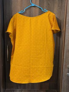 Yellow Polka Dot Top