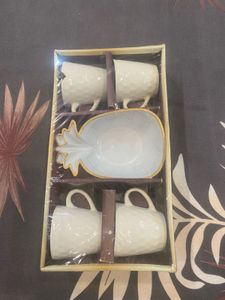 Cute Pineapple Coffee Cup Set