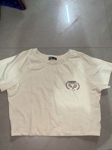 Cream Tennis Graphic T-Shirt