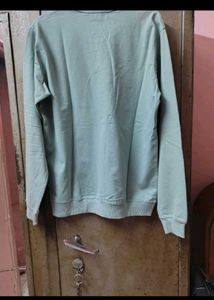 Light Blue Graphic Print Long Sleeve Top
