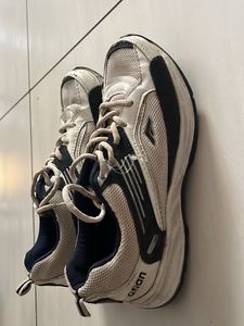 White &amp; Navy Athletic sports  Shoes