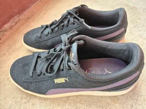 Puma Black Suede Sneakers