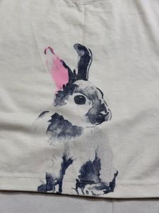 Cute Bunny Graphic Crop top