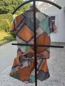 Boho Patch Shirt and Shorts Set