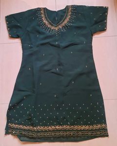 Free Ship💥Gold Embroidered Kurta set