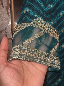 Elegant Teal Kurta with Intricate Design