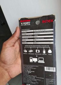 Intex Diamond 4 Port USB 2.0 High-Speed Hub | Bran