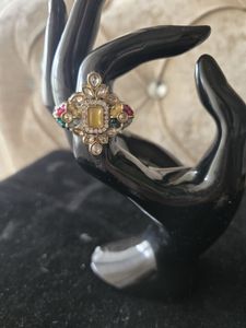 Vintage Ethnic Ring with Gems