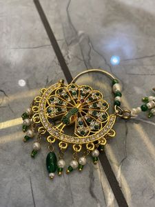 Exquisite Peacock Design Nose Pin