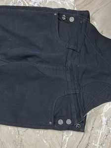 Black Denim Overalls for Women