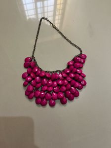 Chunky Pink Statement Necklace