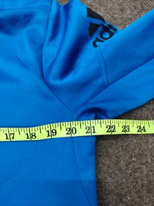 Adidas Blue Zip-Up Hoodie