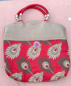 Peacock Print Clutch/Purse with free delivery