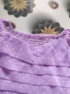 Purple Crop Top