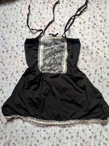 Lace Trimmed Babydoll Nightie