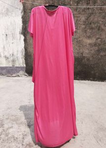Elegant Pink Maxi Nightgown