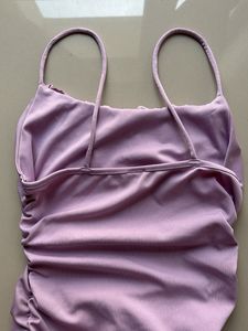 Pastel Purple Ruched Mini Dress