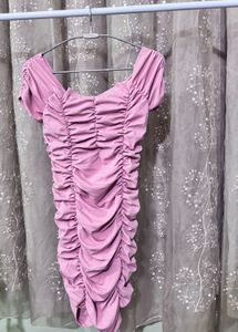 Peach Bodycon Dress
