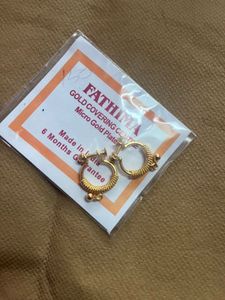 Fathima Gold Plated Hoop Earrings