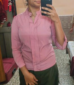 college wear satin shirt