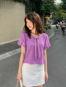 New with tag Korean Pintrest Ruffled Top