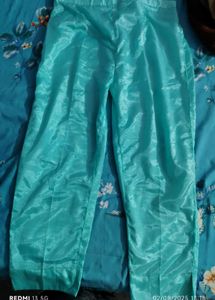 Elegant Aqua Embroidered Kameez Plazo