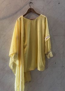 Elegant Yellow Kurta Set with Dupatta
