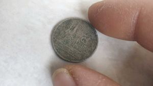Vintage Thai Baht Coin