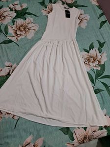 Shein Elegant White Midi Dress