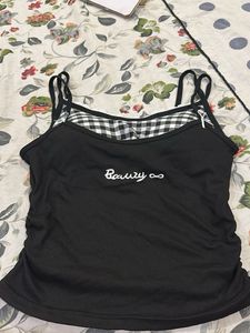 Cute Black Camisole Top