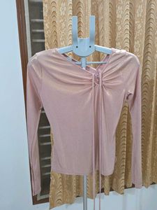 Sparkly Pink Long Sleeve Top