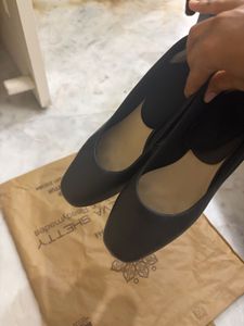 Classic Black formal block heel pumps