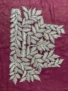 Embroidered blouse peice onion peel colour