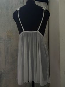 Sheer White Babydoll Lingerie