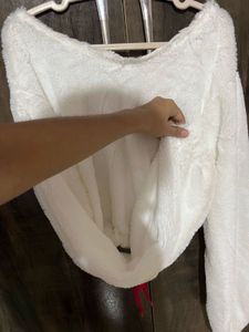 Fluffy White Lounge Set (L to XL SIZE)