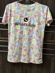 WhatsApp Graphic Print T-Shirt