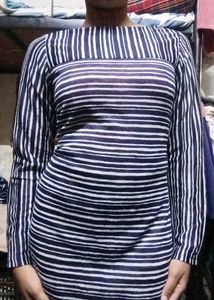 Striped Long Sleeve Dress