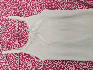 Ribbed Tank Top with Lace Trim