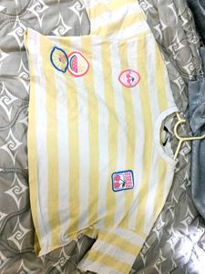 Trendy Striped Crop Top