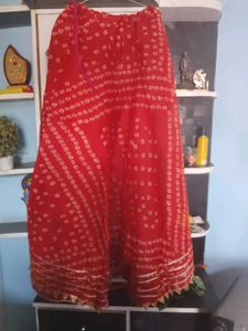 Vibrant Pink Bandhani lehnga