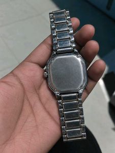 Elegant Silver Tone Watch