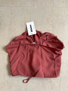 Lace-Up Corset Crop Top