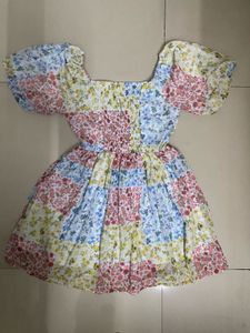 Bohemian Patchwork Floral Dress